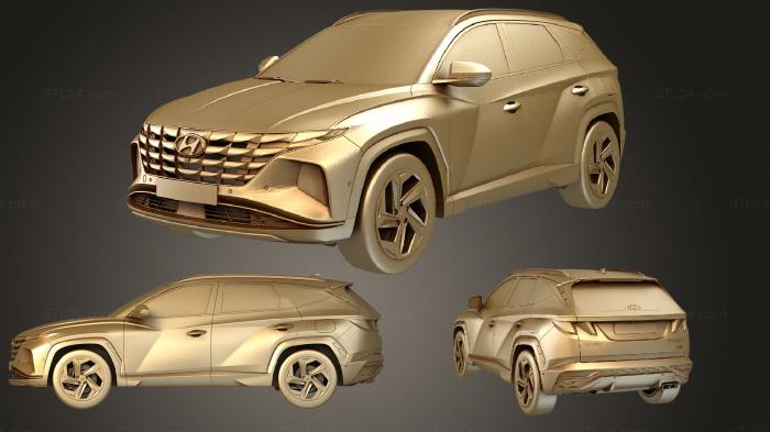 Автомобили и транспорт (Hyundai tucson 2021, CARS_1967) 3D модель для ЧПУ станка
